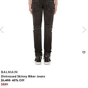 Balmin Destroyed Denim